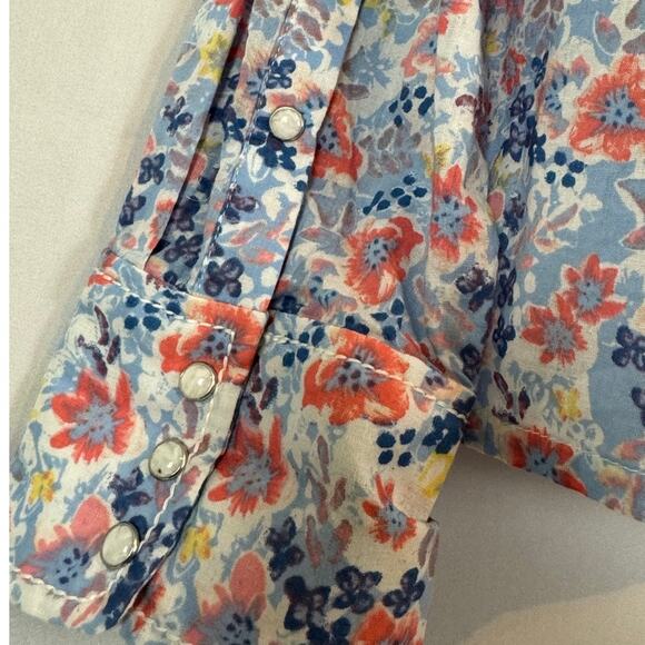 Ariat Women's Floral Western Shirt, Snap Closure, Long Sleeve, XL, Boho, 70s - Picture 4 of 8